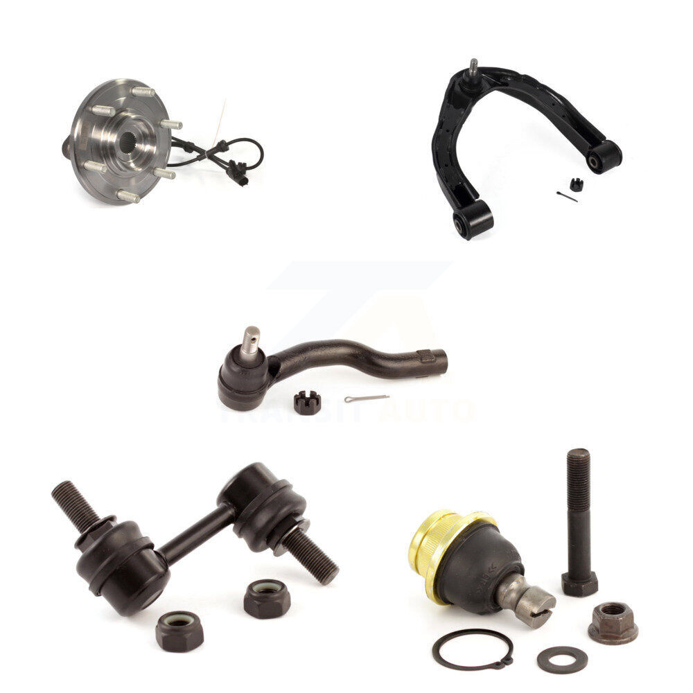 Upper Control Arm Lower Ball Joint Outer Tie Rod Link Front Right Kit For Nissan