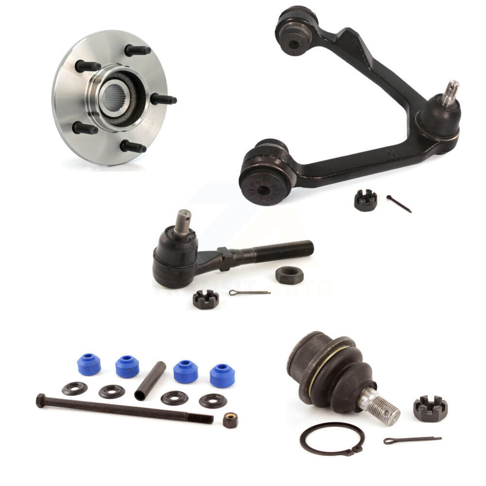 Hub Upper Arm Lower Ball Joint Outer Tie Rod Link Front Right Kit For Ford F-150