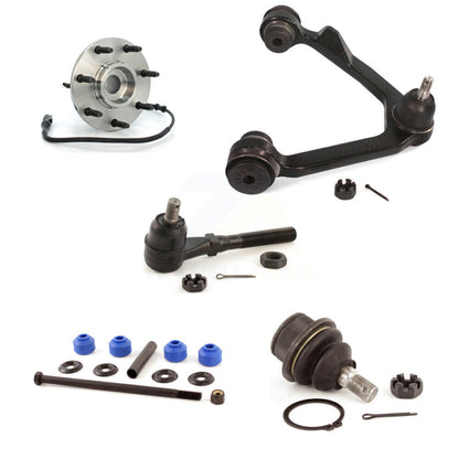 Hub Upper Arm Lower Ball Joint Outer Tie Rod Link Front Right Kit (5Pc) For Ford