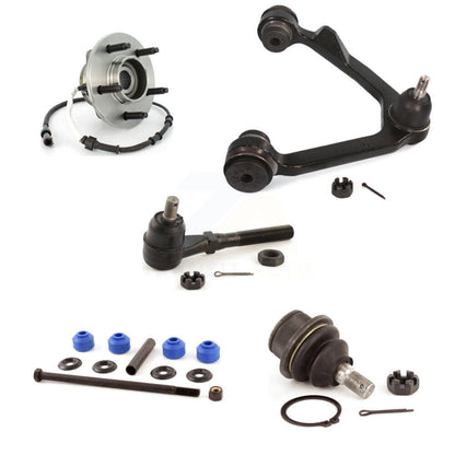 Hub Upper Arm Lower Ball Joint Outer Tie Rod Link Front Right Kit (5Pc) For Ford