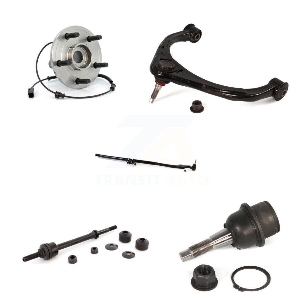 Hub Upper Control Arm Lower Ball Joint Outer Tie Rod & Link Front Right Kit For