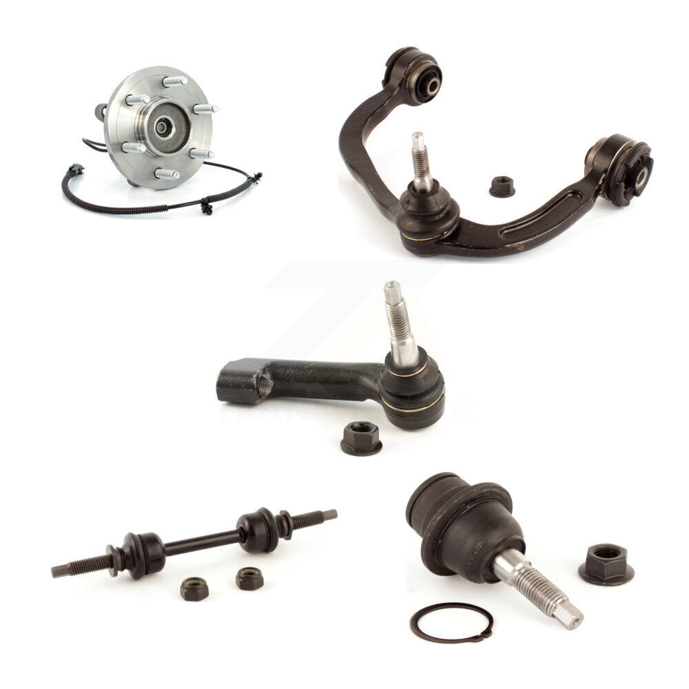 Hub Upper Control Arm Lower Ball Joint Outer Tie Rod & Link Front Right Kit For
