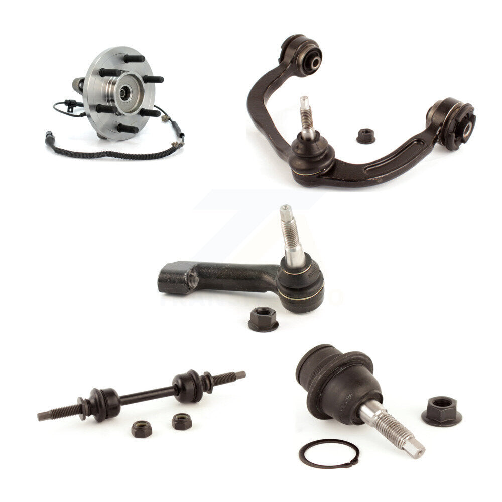 Hub Upper Control Arm Lower Ball Joint Outer Tie Rod & Link Front Right Kit For