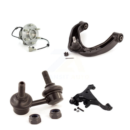 Bearing Lower Upper Control Arm & Link Front Left Kit For Nissan Frontier Xterra