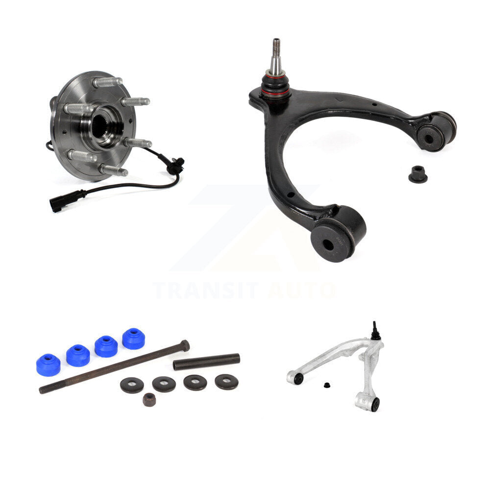 Bearing Lower Upper Control Arm Link Front Left Kit For Chevrolet GMC Sierra LD