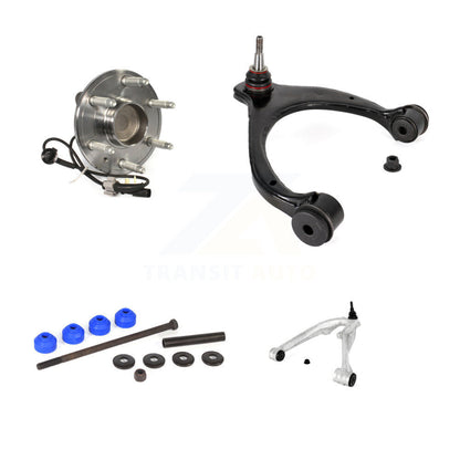 Bearing Lower Upper Control Arm Link Front Left Kit For Chevrolet GMC Sierra LD