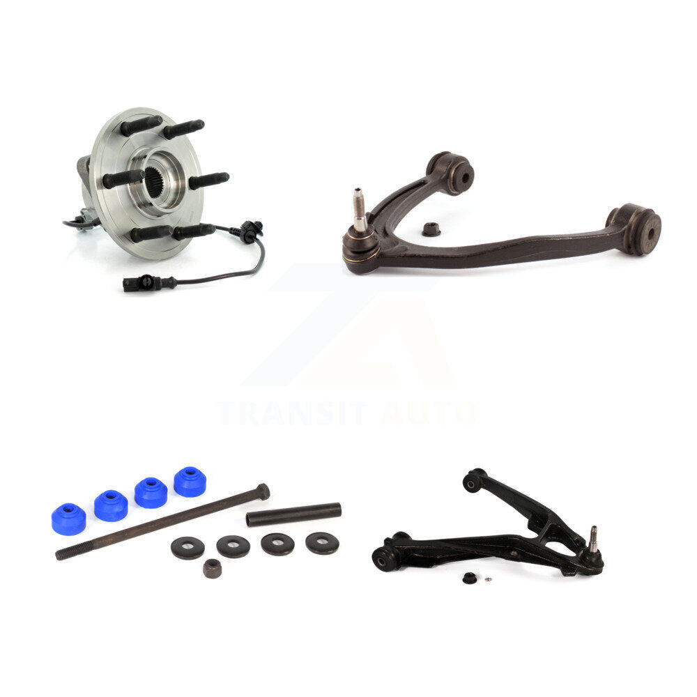 Bearing Lower Upper Control Arm Link Front Left Kit For Chevrolet GMC Sierra XL