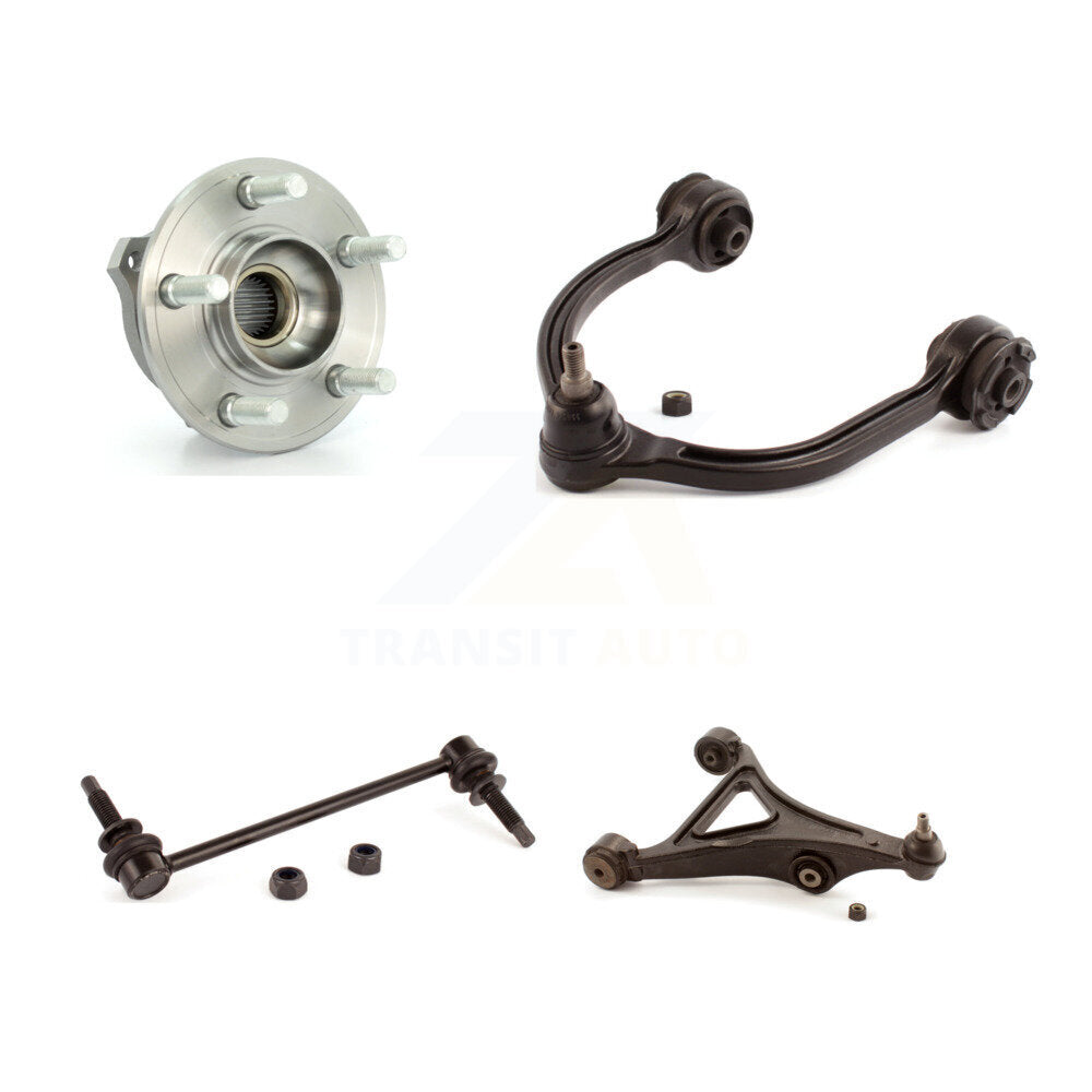 Hub Bearing Lower Upper Control Arm & Link Front Left Kit For Chrysler 300 Dodge