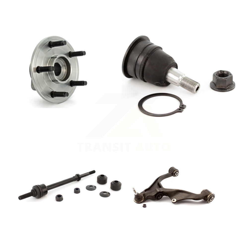 Hub Bearing Lower Arm Upper Ball Joint & Link Front Left Kit For Dodge Ram 1500