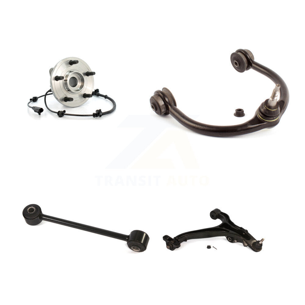 Hub Bearing Lower Upper Control Arm Link Front Left Kit For Jeep Grand Cherokee