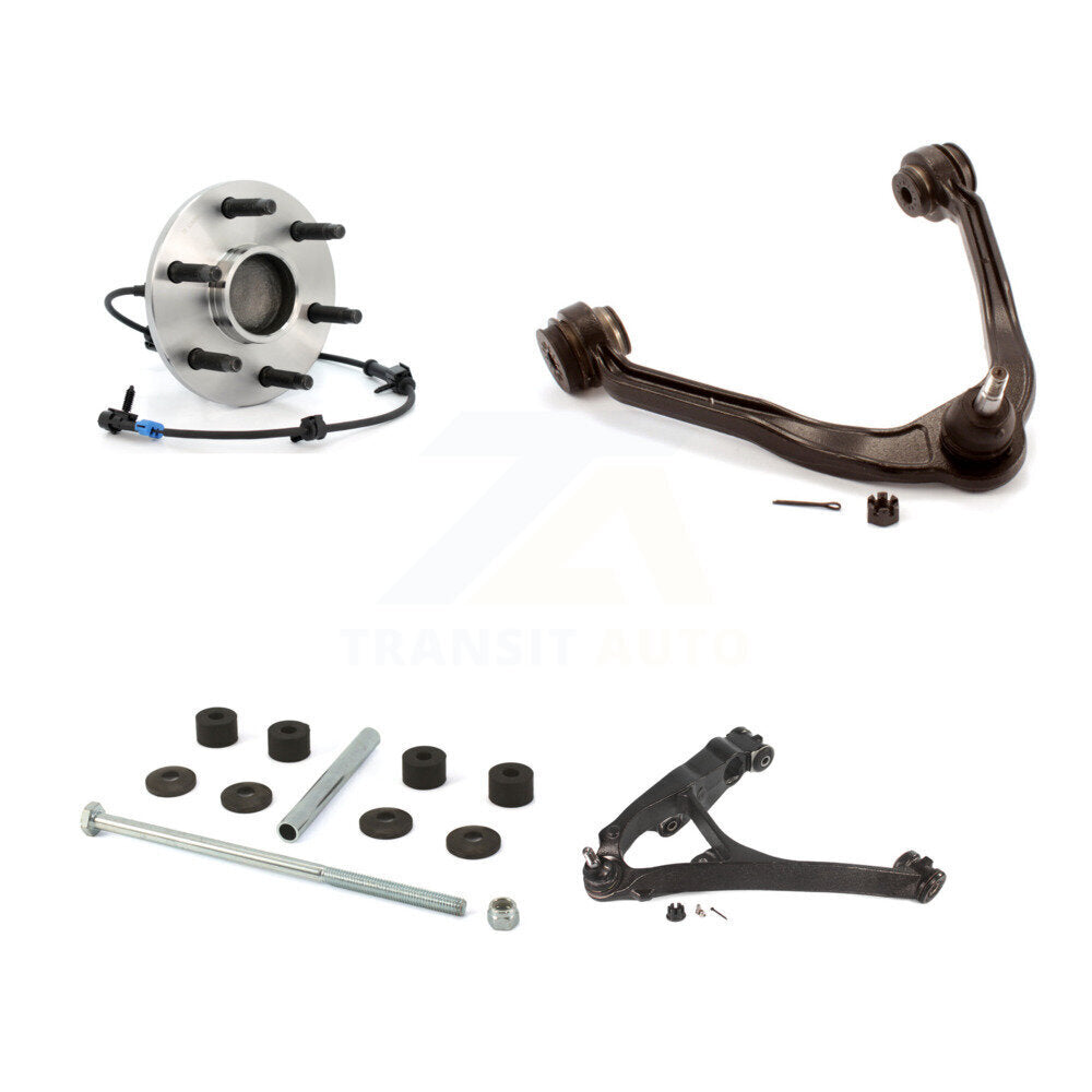 Bearing Lower Upper Control Arm Link Front Left Kit For Chevrolet GMC Sierra XL