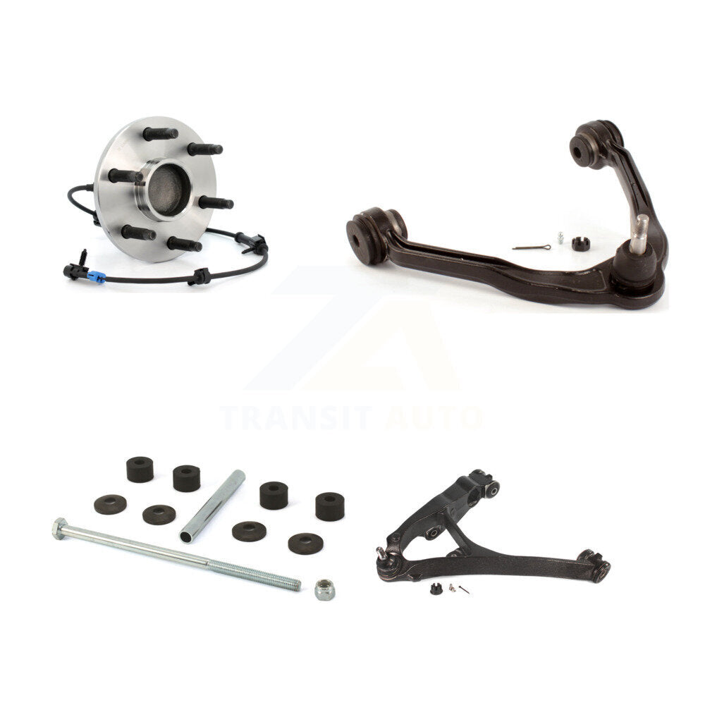 Bearing Lower Upper Control Arm Link Front Left Kit For Chevrolet GMC Sierra XL