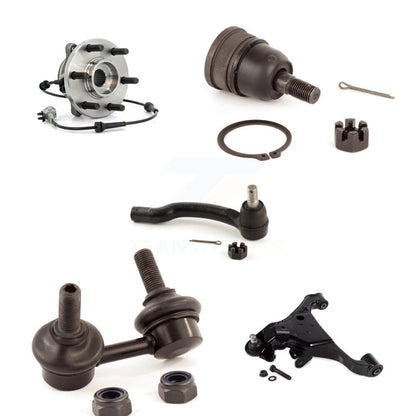 Bearing Lower Arm Upper Ball Joint Outer Tie Rod Link Front Left Kit For Nissan