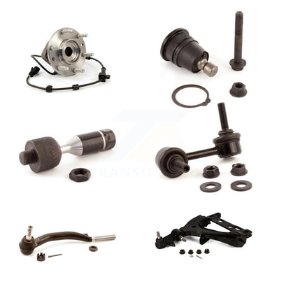 Bearing Lower Arm Upper Ball Joint Tie Rod Link Front Left Kit (6Pc) For GMC XL
