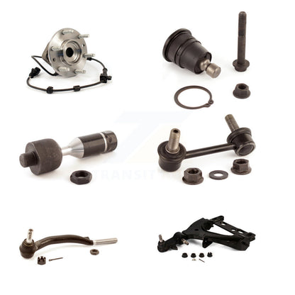 Bearing Lower Arm Upper Ball Joint Tie Rod Link Front Left Kit (6Pc) For GMC XL