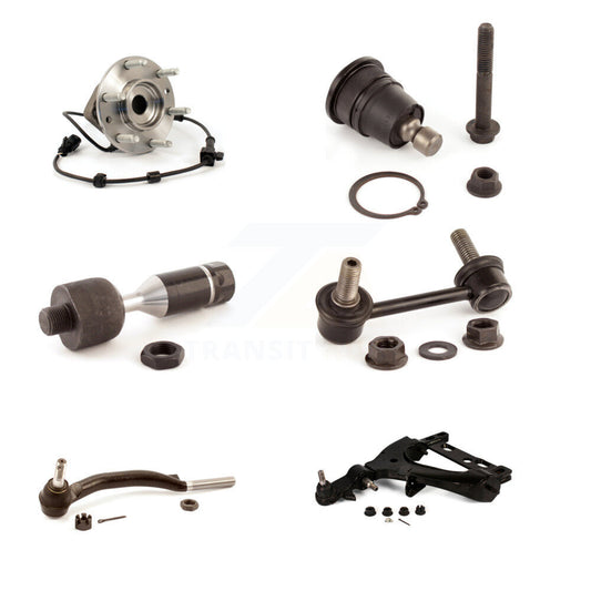 Bearing Lower Arm Upper Ball Joint Tie Rod Link Front Left Kit (6Pc) For GMC XL