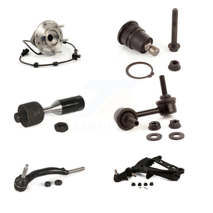 Bearing Lower Arm Upper Ball Joint Tie Rod Link Front Left Kit (6Pc) For GMC XL