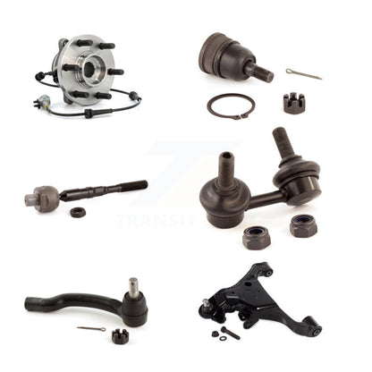 Bearing Lower Control Arm Upper Ball Joint Tie Rod & Link Front Left Kit For 4WD