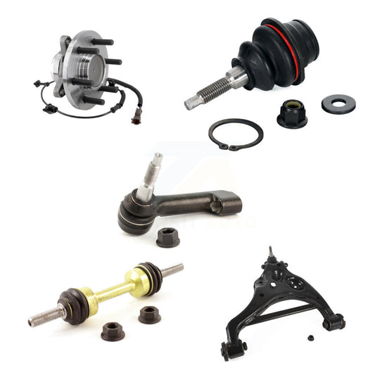 Bearing Lower Arm Upper Ball Joint Outer Tie Rod & Link Front Left Kit For Ford