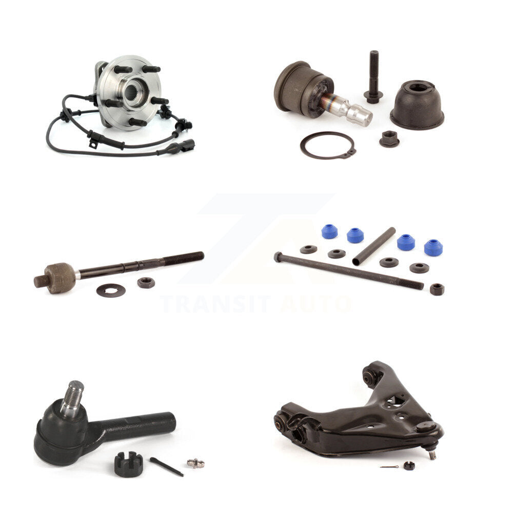 Bearing Lower Control Arm Upper Ball Joint Tie Rod Link Front Left Kit For Ford