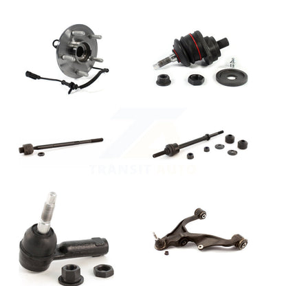 Hub Bearing Lower Control Arm Upper Ball Joint Tie Rod & Link Front Left Kit For