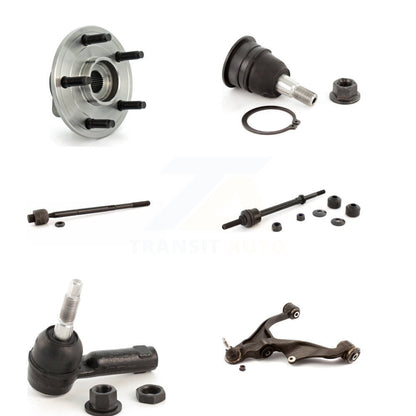 Hub Bearing Lower Control Arm Upper Ball Joint Tie Rod & Link Front Left Kit For