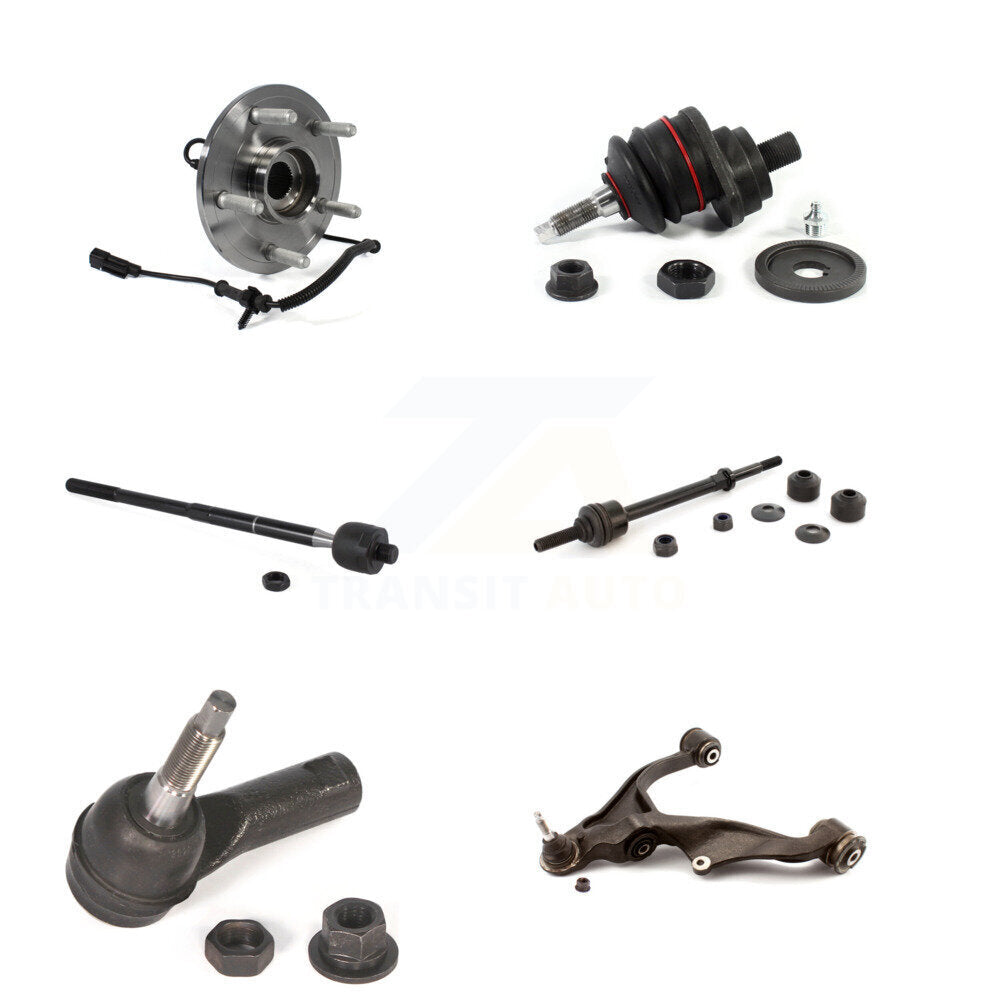 Bearing Lower Control Arm Upper Ball Joint Tie Rod & Link Front Left Kit For Ram