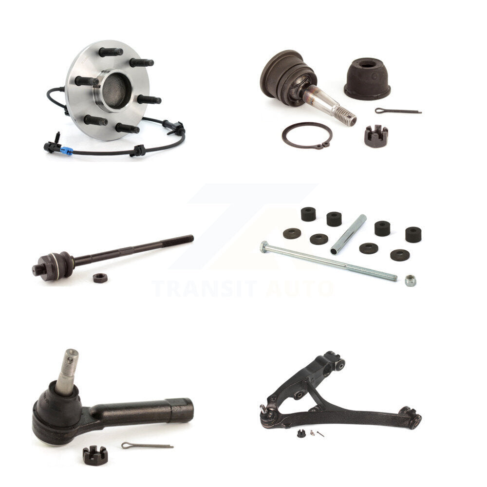 Bearing Lower Control Arm Upper Ball Joint Tie Rod & Link Front Left Kit For GMC