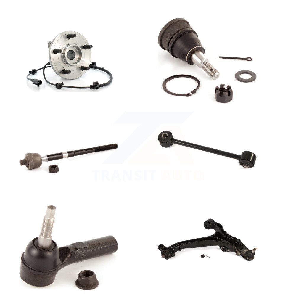 Bearing Lower Control Arm Upper Ball Joint Tie Rod Link Front Left Kit For Jeep