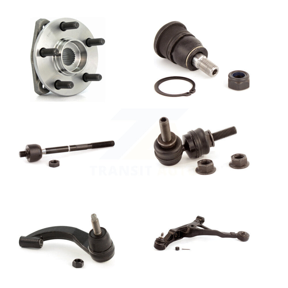 Bearing Lower Control Arm Upper Ball Joint Tie Rod Link Front Left Kit For Dodge