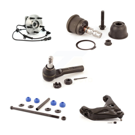 Bearing Lower Arm Upper Ball Joint Outer Tie Rod & Link Front Left Kit For Ford