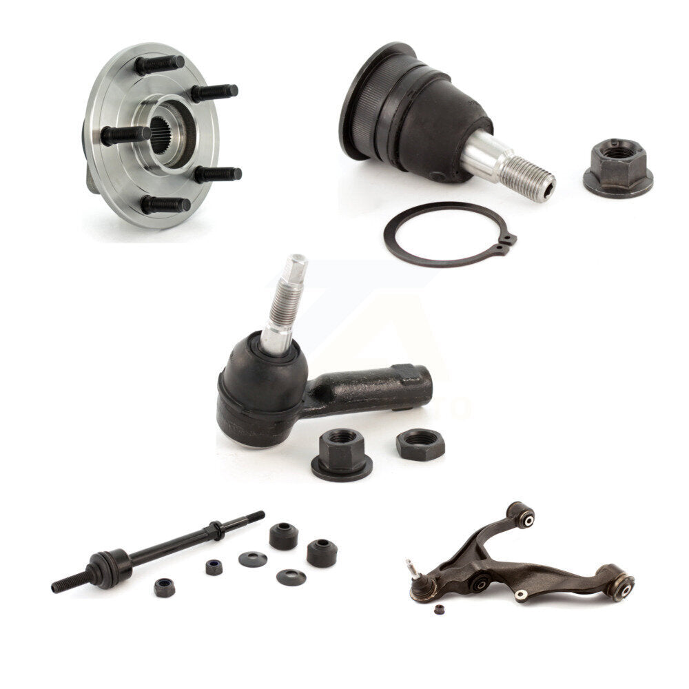 Bearing Lower Control Arm Upper Ball Joint Outer Tie Rod Link Front Left Kit For