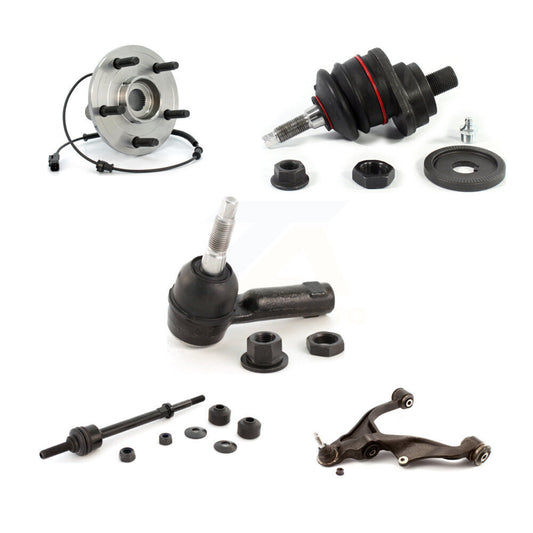 Bearing Lower Arm Upper Ball Joint Outer Tie Rod Link Front Left Kit For Ram 4WD