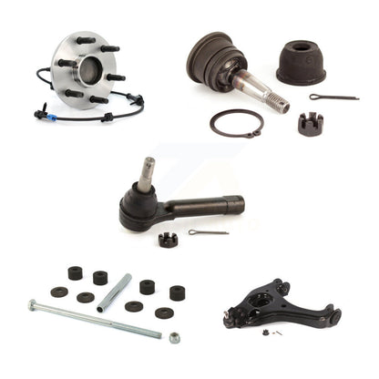 Hub Bearing Lower Arm Upper Ball Joint Outer Tie Rod Link Front Left Kit For GMC