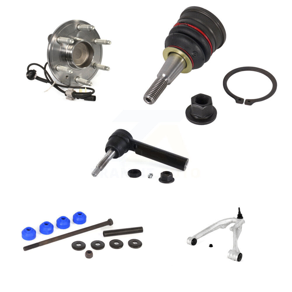 Bearing Lower Arm Upper Ball Joint Outer Tie Rod Link Front Left Kit For GMC LD