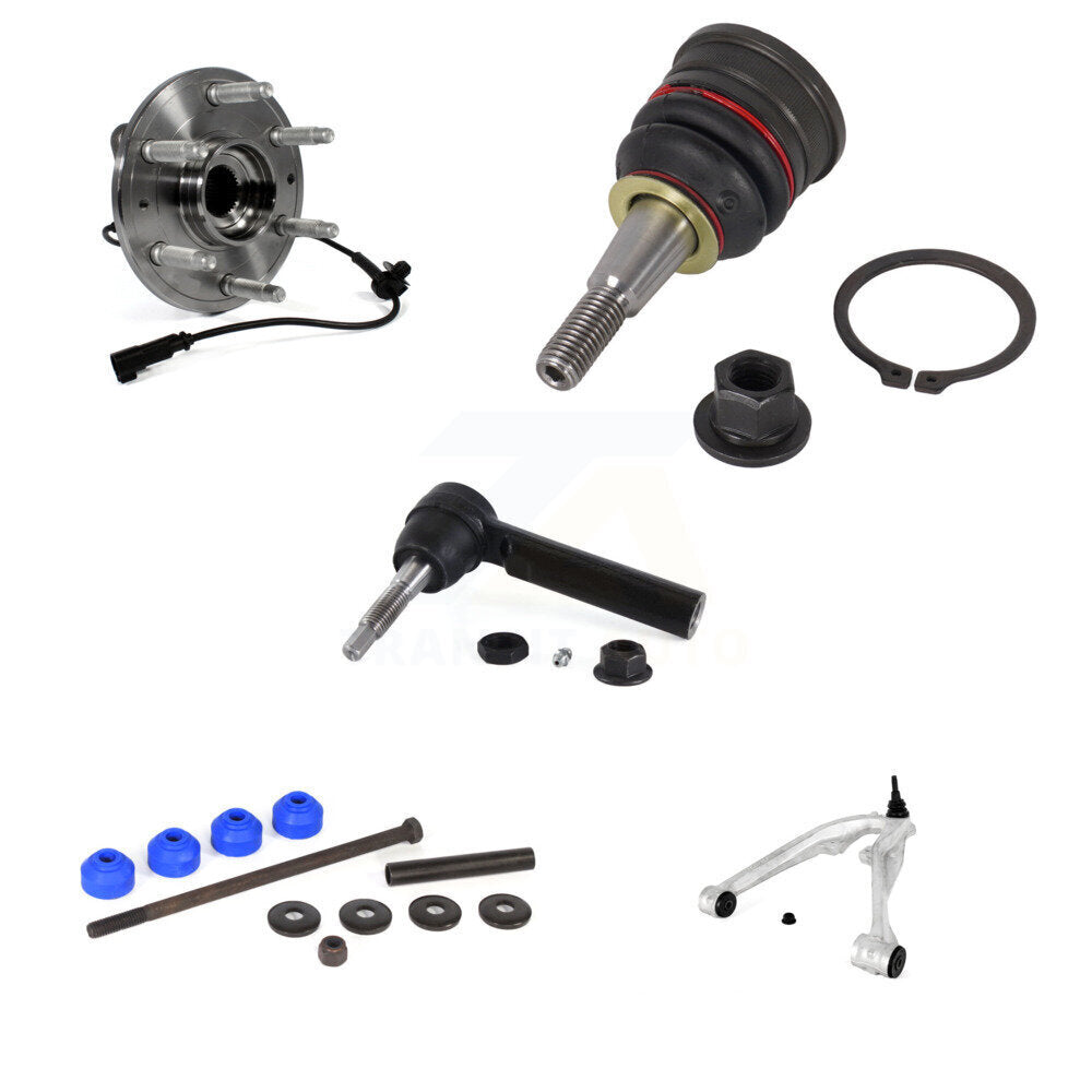 Bearing Lower Arm Upper Ball Joint Outer Tie Rod Link Front Left Kit For GMC LD