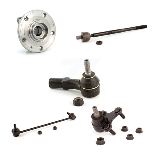 Hub Bearing Lower Ball Joint Tie Rod Link Front Left Kit (5Pc) For Volkswagen CC