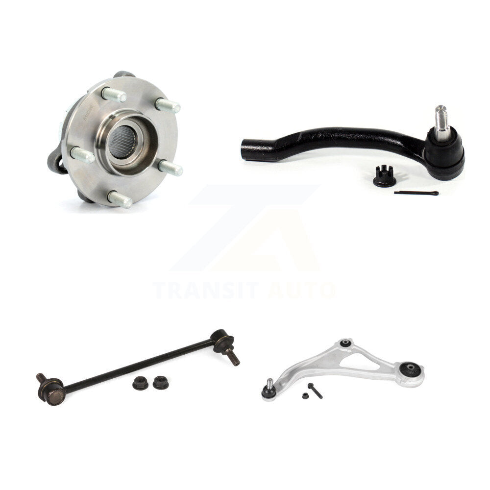 Hub Bearing Lower Arm Outer Tie Rod Link Front Left Kit For Nissan Altima Maxima