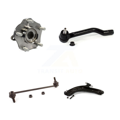 Hub Bearing Lower Arm Outer Tie Rod & Link Front Left Kit For Nissan Rogue Sport