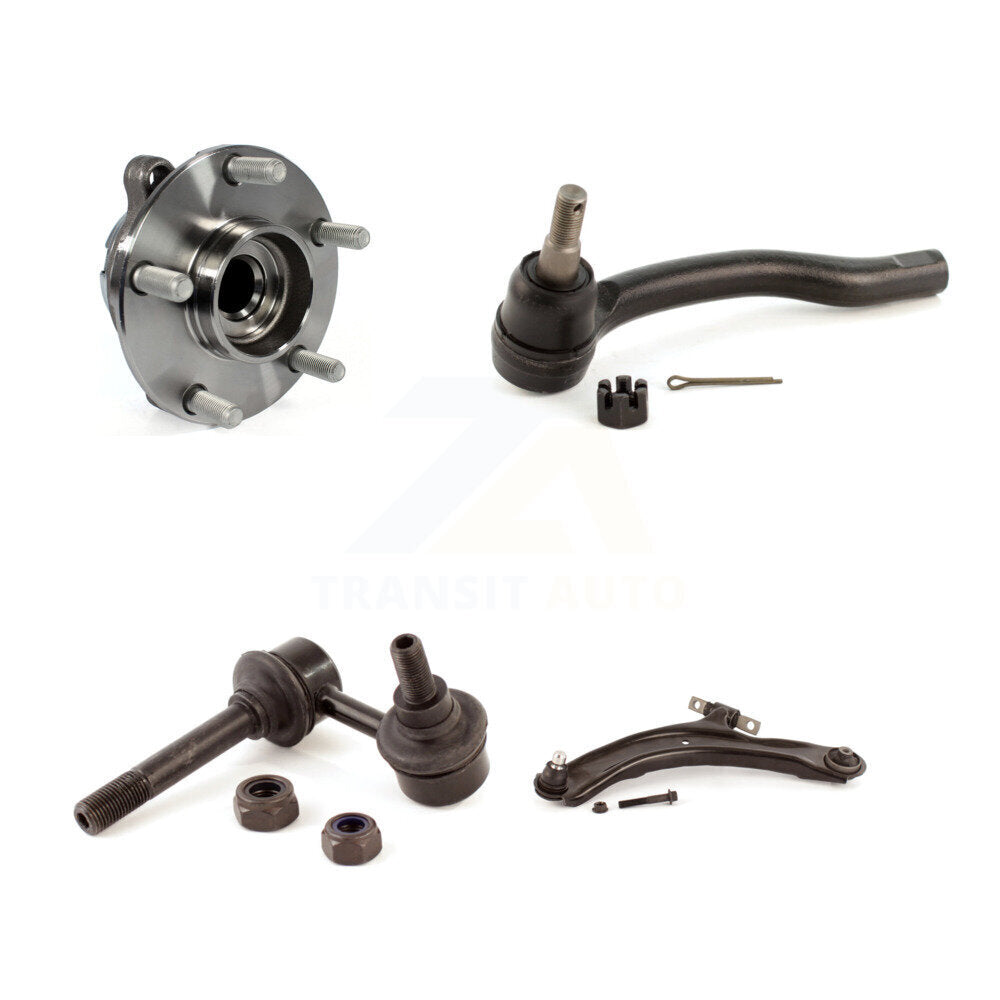 Hub Bearing Lower Control Arm Outer Tie Rod Link Front Left Kit For Nissan 370Z