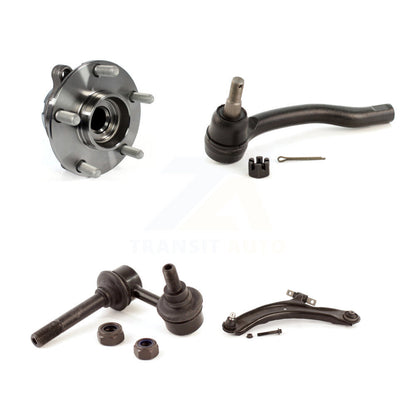Hub Bearing Lower Control Arm Outer Tie Rod Link Front Left Kit For Nissan 370Z