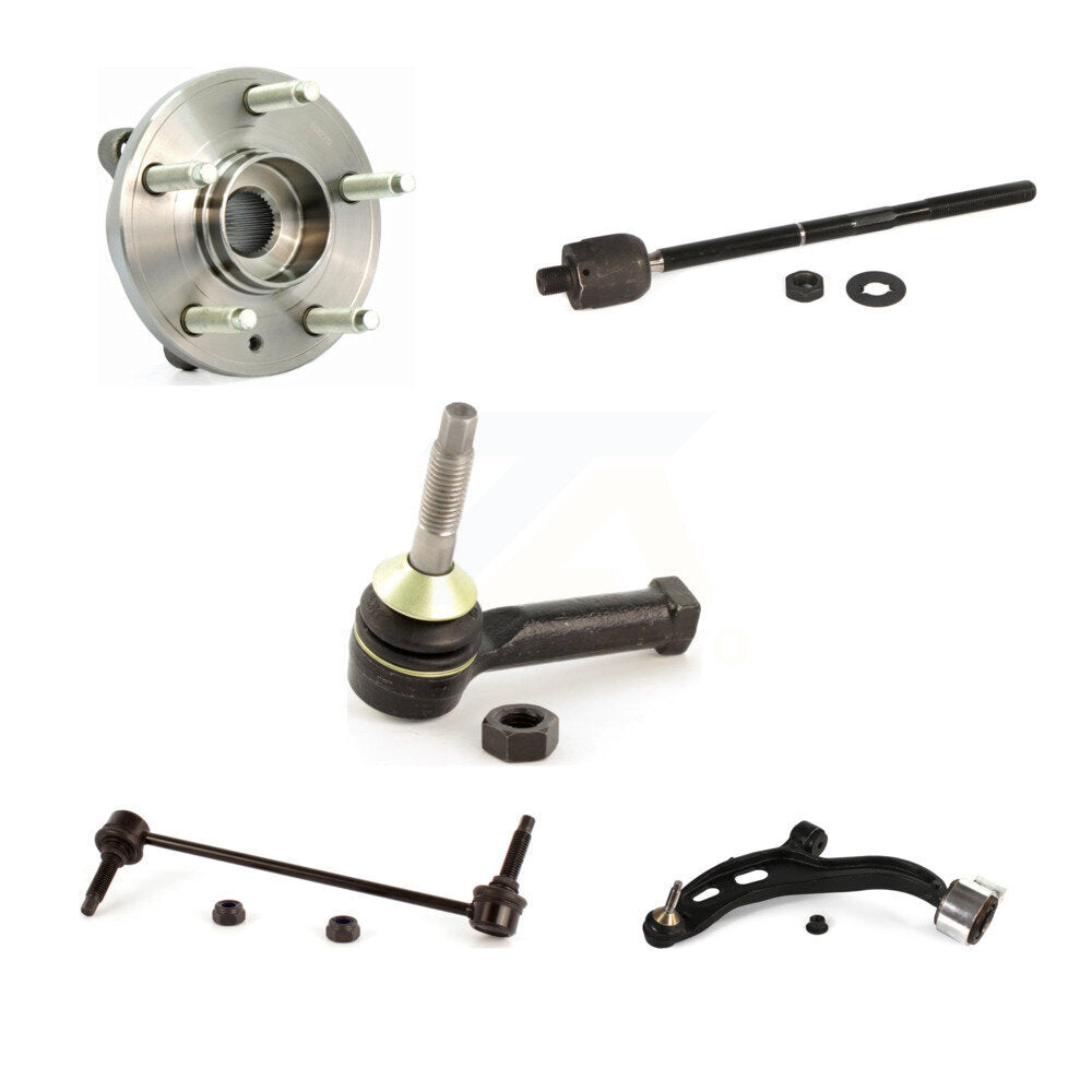 Bearing Lower Control Arm Tie Rod & Link Front Left Kit (5Pc) For Ford Flex MKS