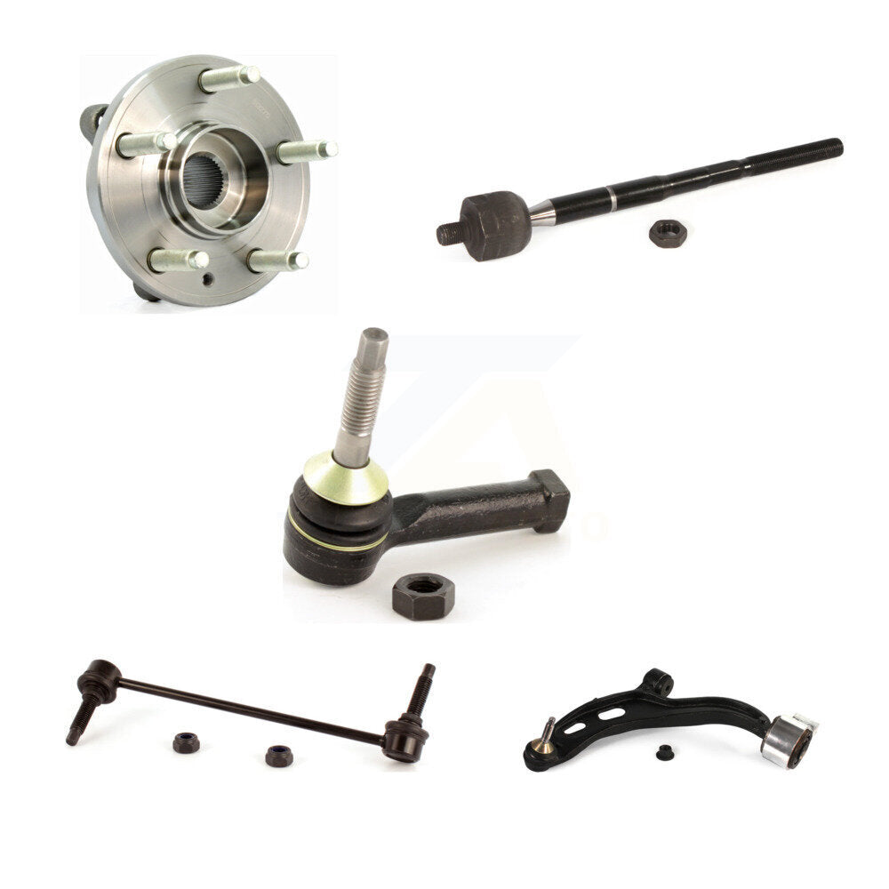 Bearing Lower Control Arm Tie Rod Link Front Left Kit (5Pc) For Ford Flex Taurus
