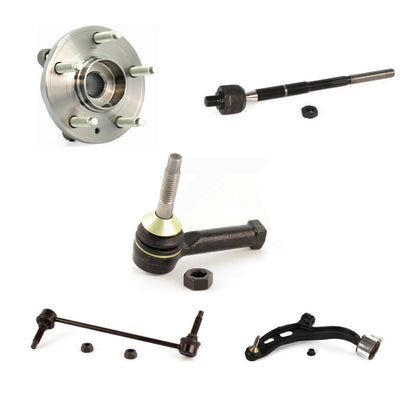 Hub Bearing Lower Control Arm Tie Rod Link Front Left Kit (5Pc) For Lincoln MKT