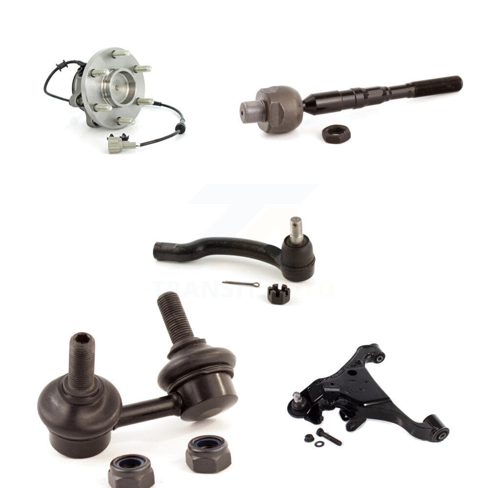 Bearing Lower Control Arm Tie Rod Link Front Left Kit (5Pc) For Nissan Frontier
