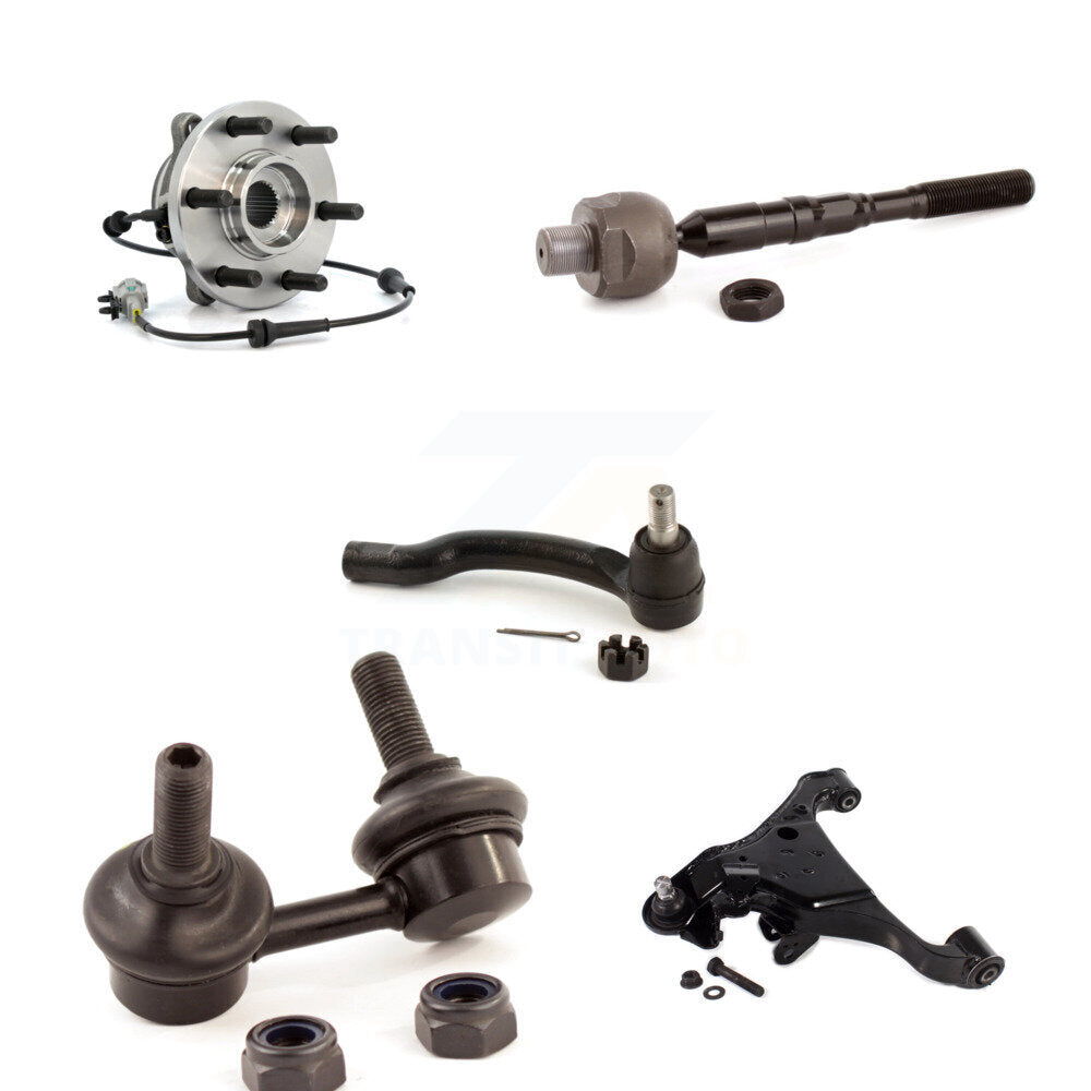 Bearing Lower Control Arm Tie Rod Link Front Left Kit (5Pc) For Nissan Frontier