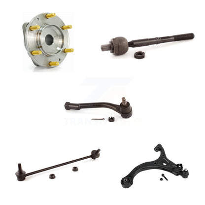 Hub Bearing Lower Control Arm Tie Rod & Link Front Left Kit (5Pc) For Kia Sedona