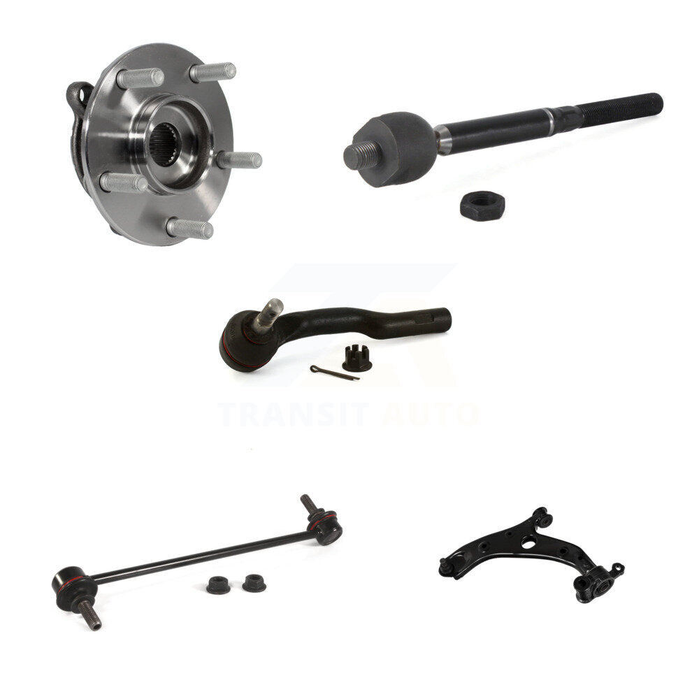 Bearing Lower Control Arm Tie Rod & Link Front Left Kit (5Pc) For Mazda 3 Sport