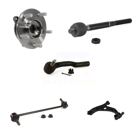Bearing Lower Control Arm Tie Rod & Link Front Left Kit (5Pc) For Mazda 3 Sport