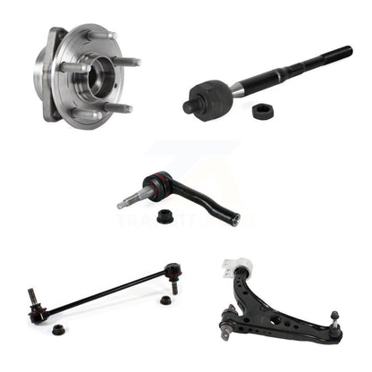 Hub Bearing Lower Arm Tie Rod Link Front Left Kit (5Pc) For Chevrolet Cruze Volt
